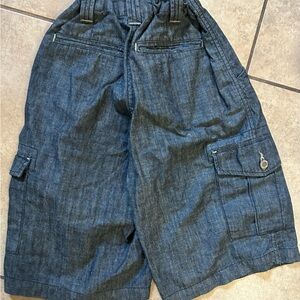 Boys Gap Dark Denim Cargo Shorts